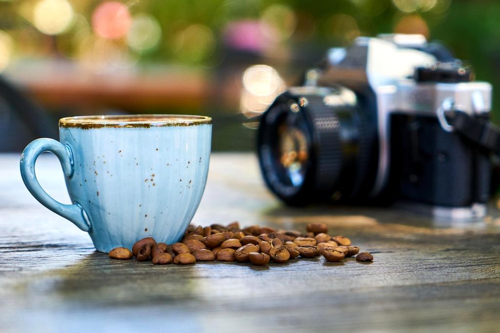 Freshly brewed coffee in a ceramic cup